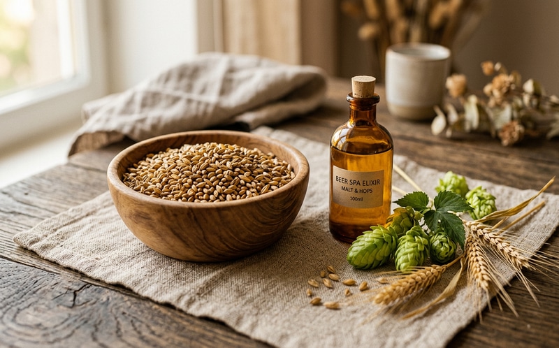 Pivní slad a kosmetické produkty na pleť a vlasy